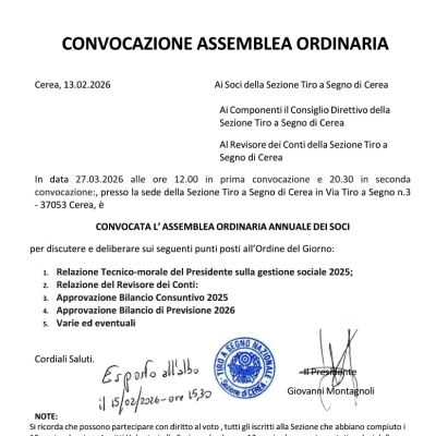ASSEMBLEA ORDINARIA 2026